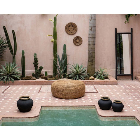 The Hyacinth Pouffe - Natural - M