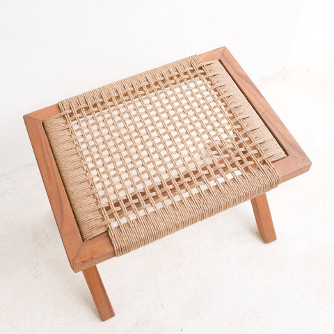 Wooden Stool, Trembesi & Recycled Paper