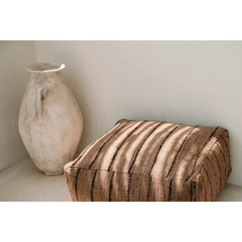 The Oh My Gee Pouffe - Beige Black