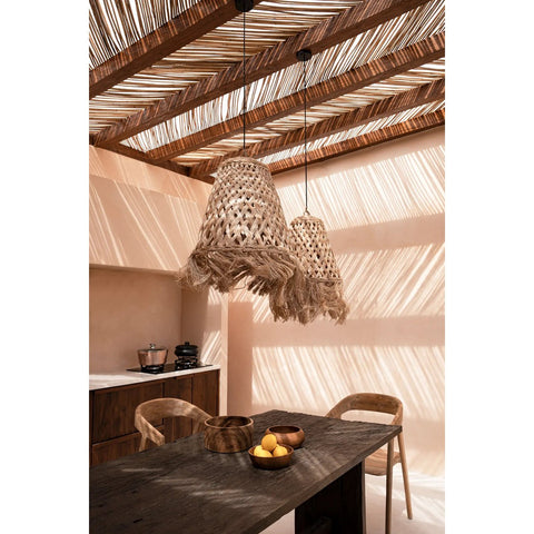 The Abaca Jelly Fish Pendant - Natural - M