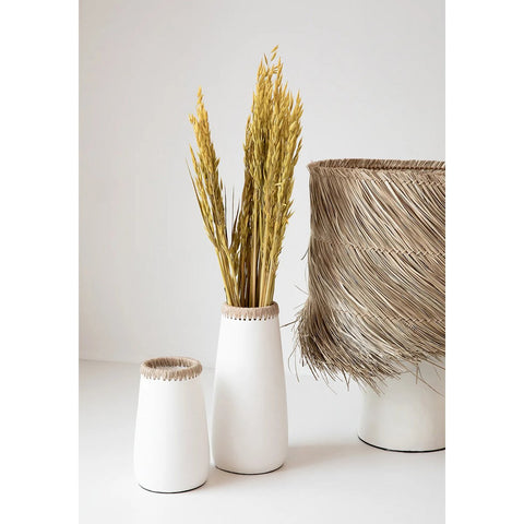 The Sneaky Vase - White Natural - L