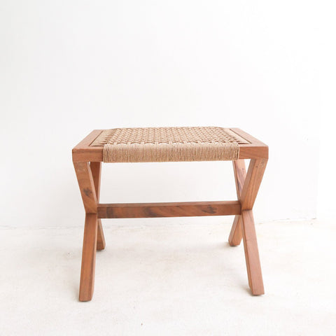 Wooden Stool, Trembesi & Recycled Paper