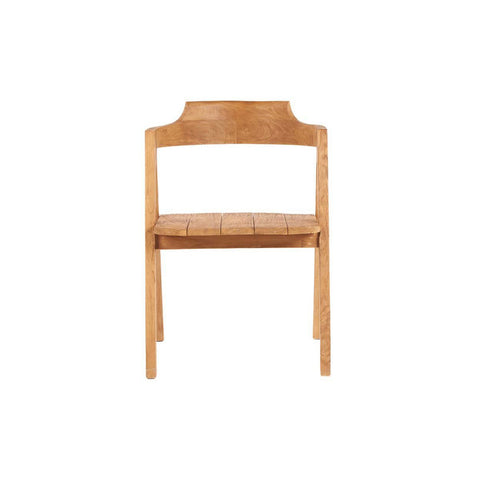 Wooden chair front view