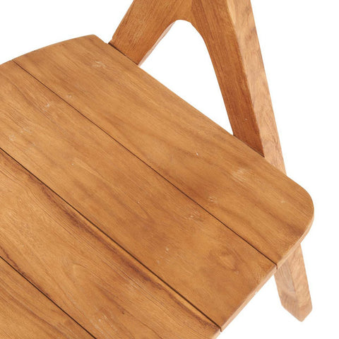 Close-up of a wooden chair with a white background