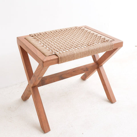 Wooden Stool, Trembesi & Recycled Paper