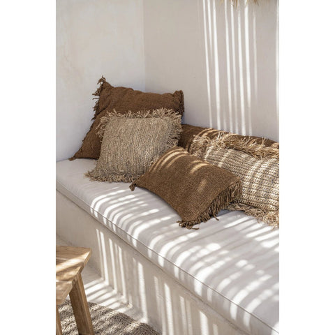 The Raffia Cushion Cover Square - Natural - 40x40