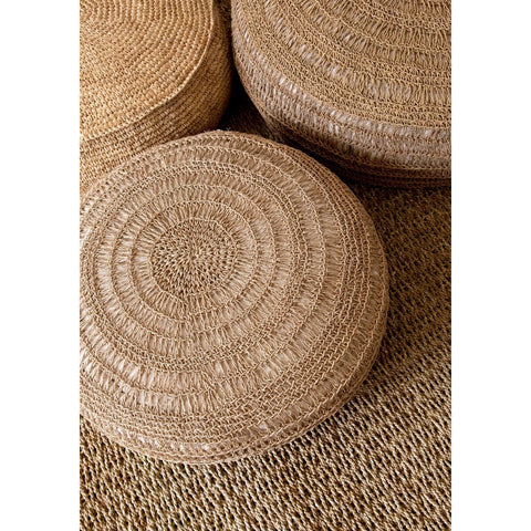 The Seagrass Pouffe - Natural - M