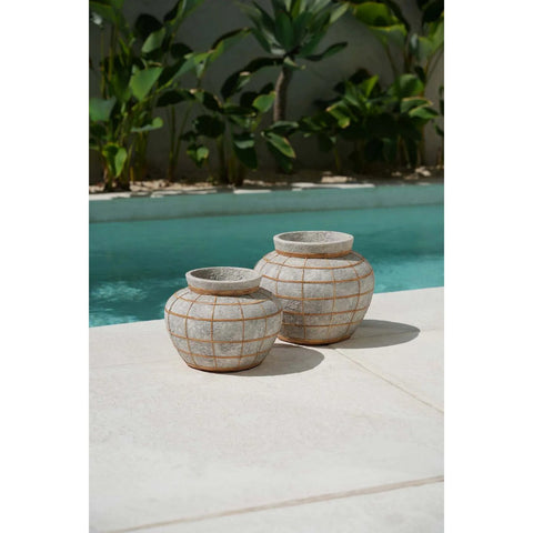 The Belly Vase - Concrete Natural - L