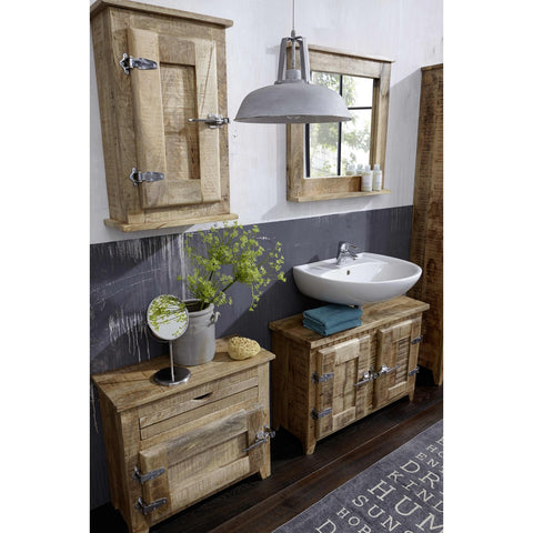Mango Wood Bathroom Cabinet