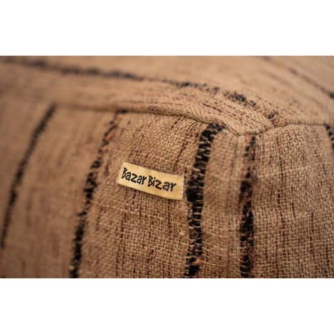 The Oh My Gee Pouffe - Beige Black