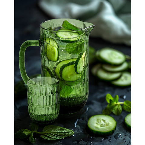 The Moss Ripple Pitcher - Green