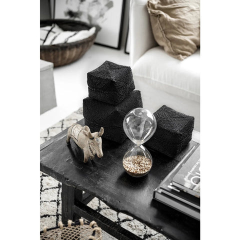 The Beaded Basket - Black - S