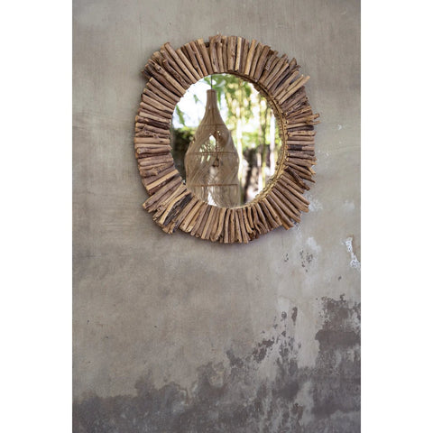 The Driftwood Halo Mirror - Natural - M