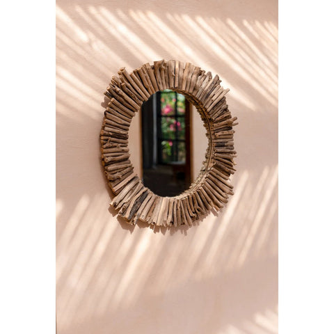 The Driftwood Halo Mirror - Natural - M