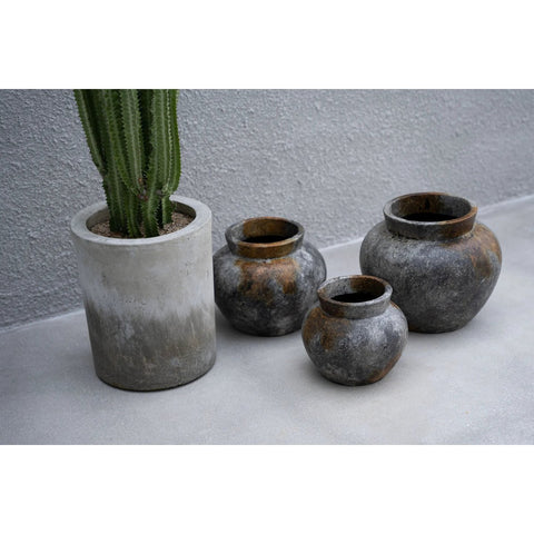 The Funky Vase - Antique Grey - L