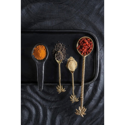 The Palm Tree Salad Spoon - Gold