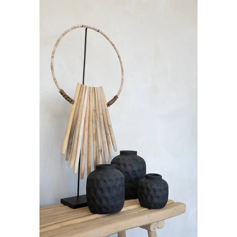 The Wooden Sticks On Stand - Natural