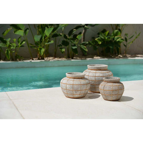 The Belly Vase - Concrete Natural - L