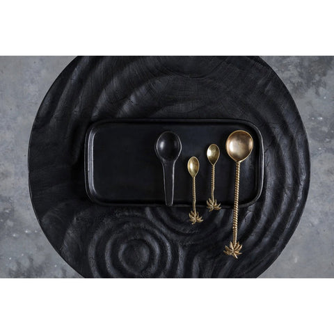 The Palm Tree Salad Spoon - Gold