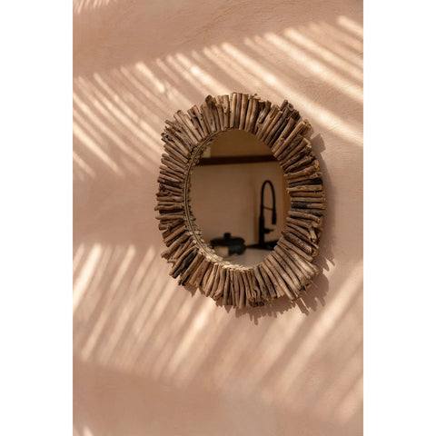 The Driftwood Halo Mirror - Natural - M