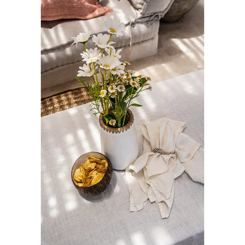 The Sneaky Vase - White Natural - L