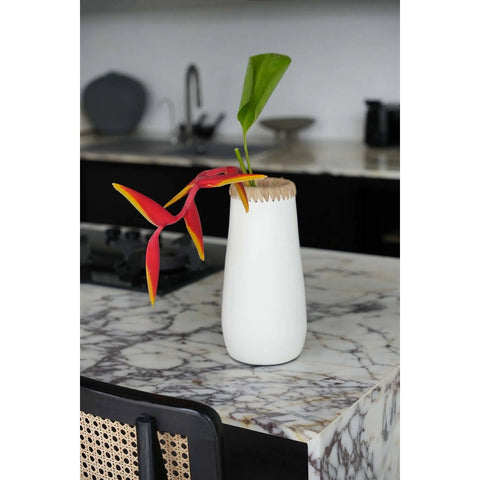 The Sneaky Vase - White Natural - L