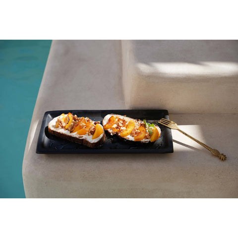 The Burned Sushi Plate - Black - M