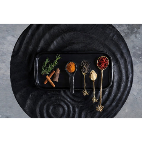 The Palm Tree Salad Spoon - Gold