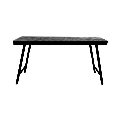 The Herringbone Market Table - Black - 160cm