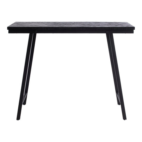 The Herringbone High Table - Black - 140cm